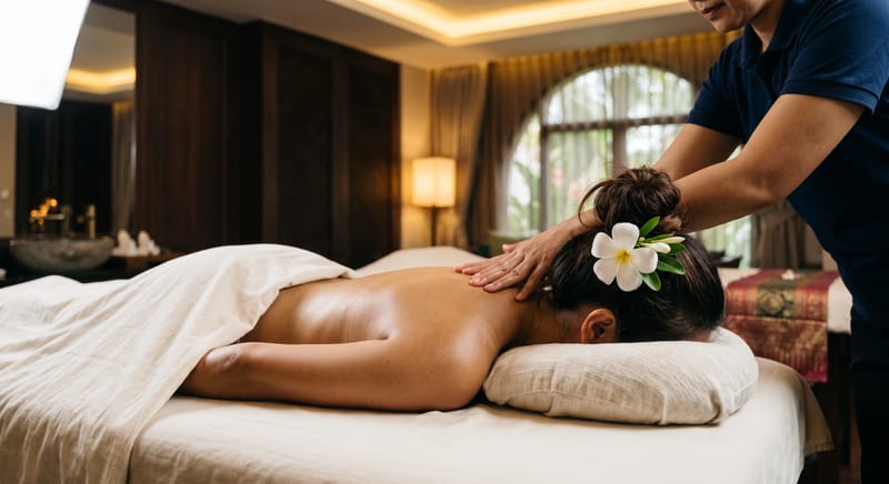 Massage therapy session